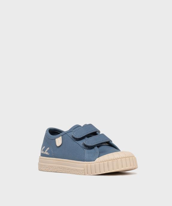 Tennis en toile à scratch et bout recouvert garçon - LuluCastagnette vue2 - LULUCASTAGNETTE - GEMO