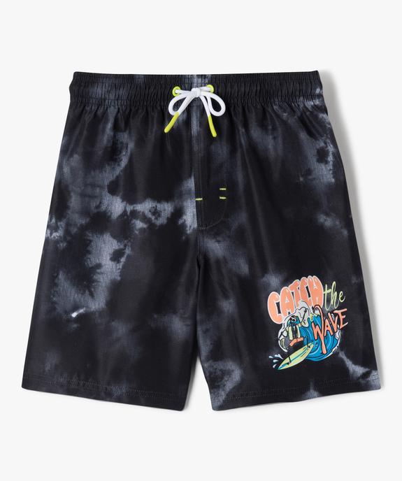 Short de bain avec motif surfeur garçon vue1 - GEMO 4G GARCON - GEMO
