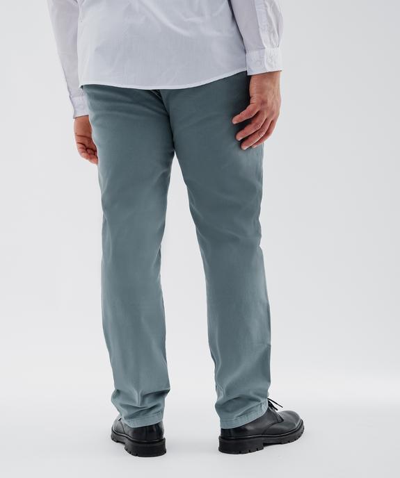 Pantalon chino slim en coton stretch homme vue7 - GEMO 4G HOMME - GEMO