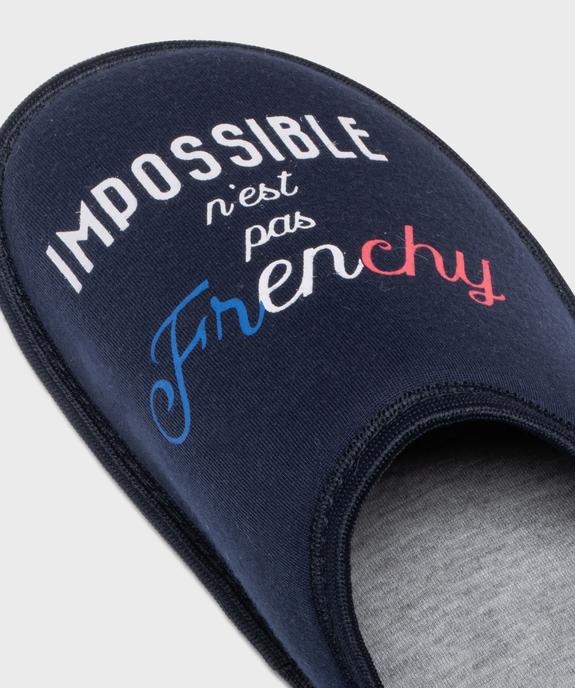 Chaussons mules en jersey imprimé homme  vue6 - GEMO(HOMWR HOM) - GEMO