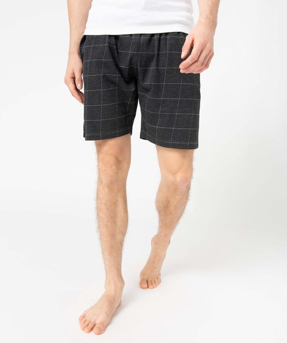 Short de pyjama en jersey à taille élastique homme vue1 - GEMO(HOMWR HOM) - GEMO