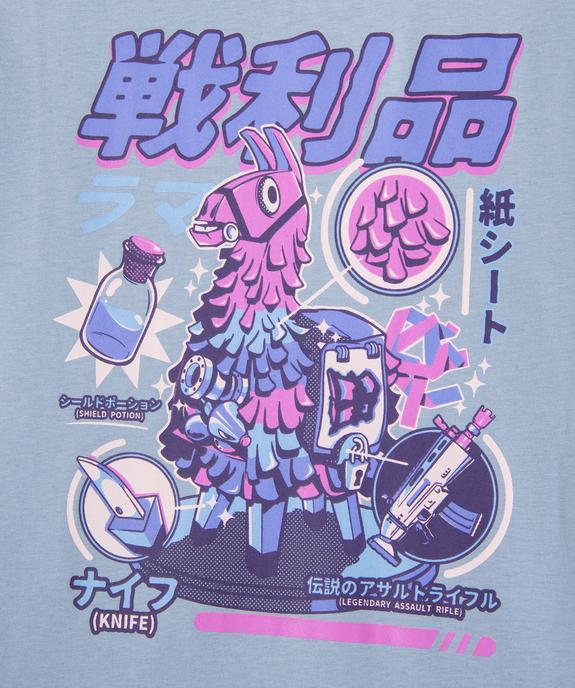 Tee-shirt manches courtes avec motif coloré garçon - Fortnite vue3 - FORTNITE - GEMO