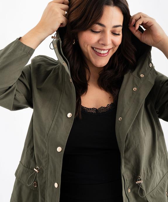 Parka légère à capuche femme grande taille vue2 - GEMO (G TAILLE) - GEMO