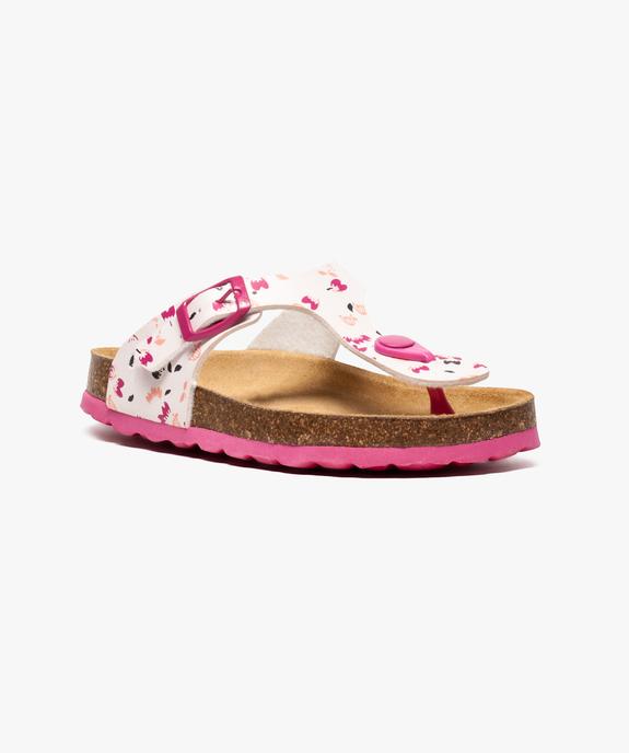 Sandales fille avec entredoigt et semelle anatomique vue2 - GEMO (ENFANT) - GEMO