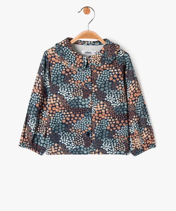Blouse à manches longues avec col Claudine bébé fille vue1 - GEMO(BEBE DEBT) - GEMO