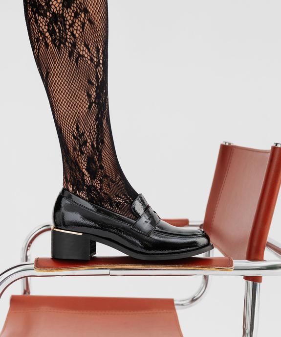 Mocassins vernis à talon bloc femme - Valentina Baldano vue1 - VALENTINA BALDA - GEMO