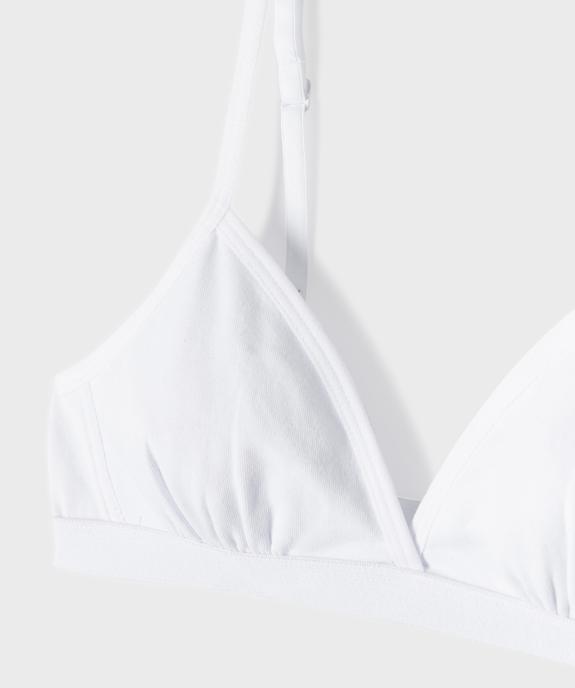 Soutien-gorge triangle à fines bretelles fille vue2 - GEMO 4G FILLE - GEMO