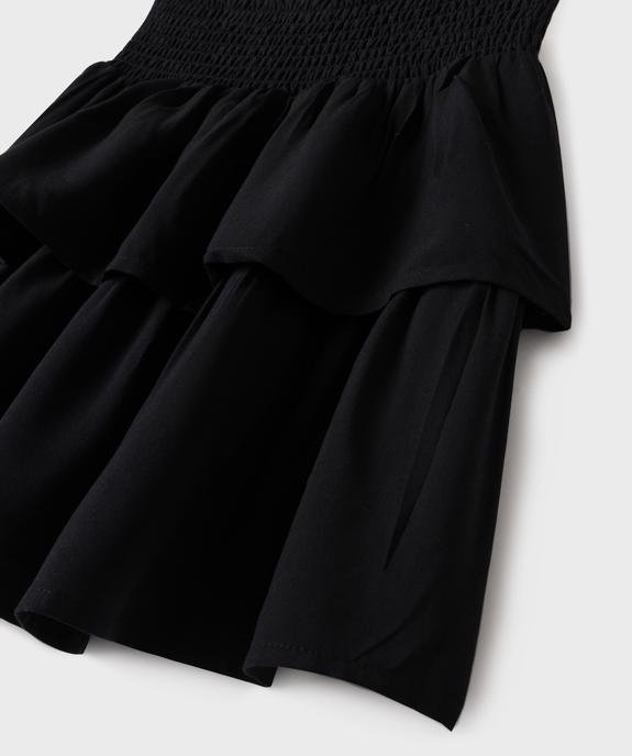 Jupe courte à volants et taille à smocks fille vue2 - GEMO 4G FILLE - GEMO