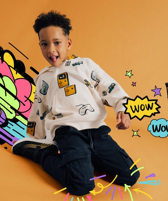 Pantalon cargo résistant à taille réglable garçon vue1 - GEMO (ENFANT) - GEMO