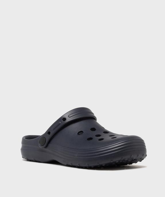 Sabots souples unis et perforés homme vue2 - GEMO (PLAGE) - GEMO