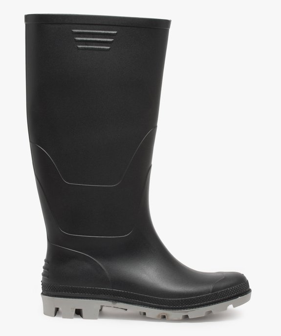 Bottes de pluie homme à semelle crantée contrastée vue1 - URBAN STEPS - GEMO