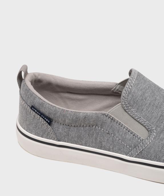 Baskets en toile à enfiler style slippers homme - Urban Steps vue6 - URBAN STEPS GEMO FOR GOOD - GEMO