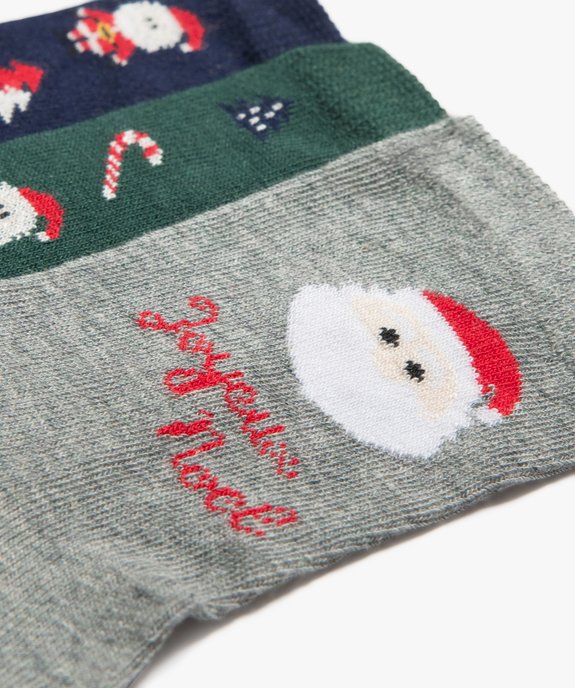 Coffret de chaussettes spécial Noël garçon (lot de 3) vue3 - GEMO (ENFANT) - GEMO