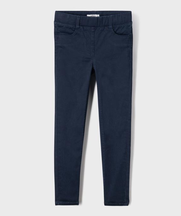 Pantalon slim avec taille ajustable fille vue1 - GEMO (ENFANT) - GEMO