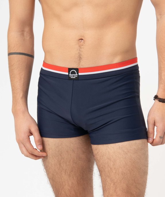 Shorty de bain homme avec ceinture tricolore vue2 - GEMO (PLAGE) - GEMO