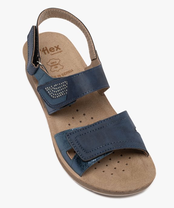 Sandales confort semelle intérieure cuir femme vue5 - G'FLEX - GEMO