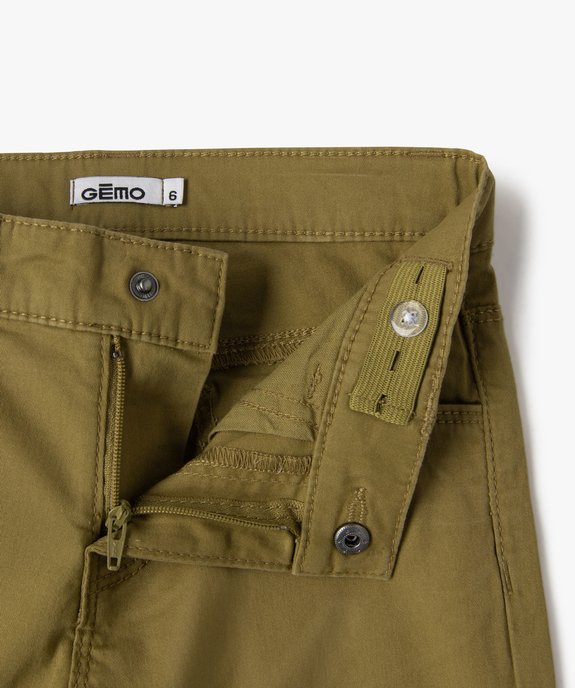 Bermuda en coton léger fille vue2 - GEMO 4G FILLE - GEMO