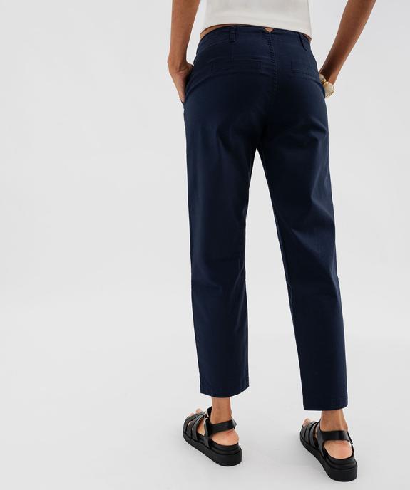 Pantalon chino en coton stretch femme vue3 - GEMO(FEMME PAP) - GEMO