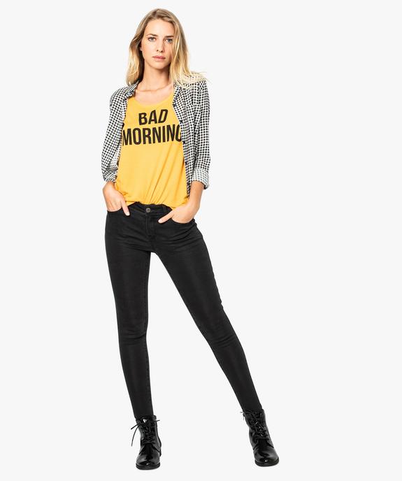 Jean skinny stretch taille basse vue5 - FOLLOW ME - GEMO