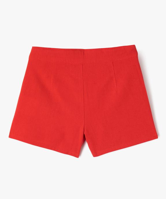 Short à pinces fille - LuluCastagnette vue3 - LULU CASTAGNETTE GEMO FOR GOOD - GEMO