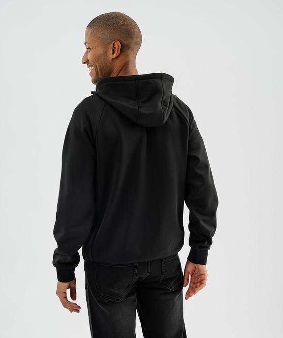 Sweat de sport à capuche zippé devant matelassé homme vue3 - GEMO (HOMME) - GEMO