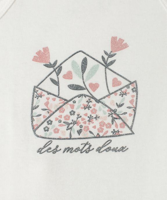Body bébé fille à bretelles motifs fleurs et rayures 100% coton biologique (lot de 3) - GEMO 4G BEBE Body bébé fille à bretelles motifs fleurs et rayures 100% coton biologique (lot de 3) vue2 - GEMO 4G BEBE - GEMO