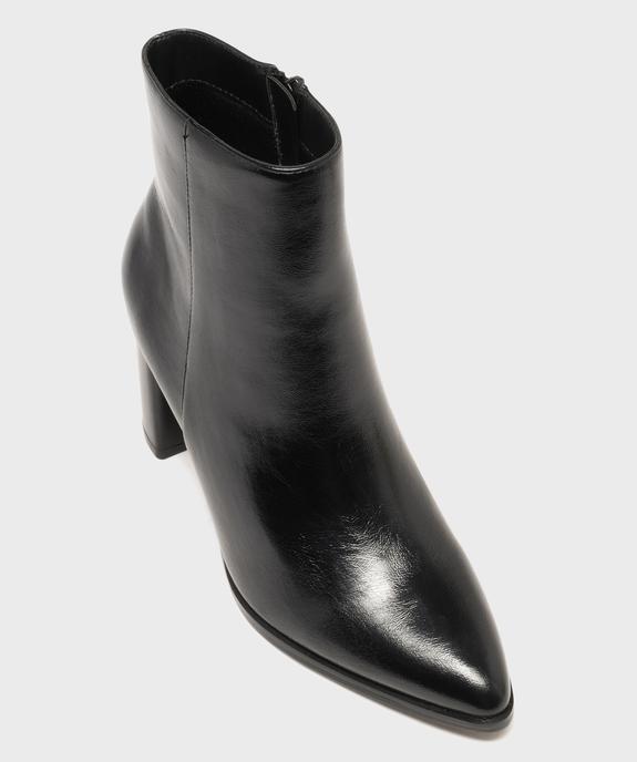 Boots à talon haut et bout pointu unies femme vue5 - FOLLOW ME - GEMO
