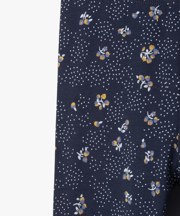 Leggings imprimé avec taille élastique fille vue2 - GEMO 4G FILLE - GEMO