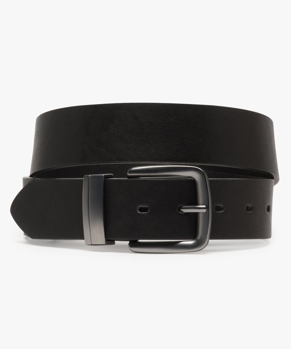 Ceinture avec boucle carrée en métal homme vue1 - GEMO (ACCESS) - GEMO