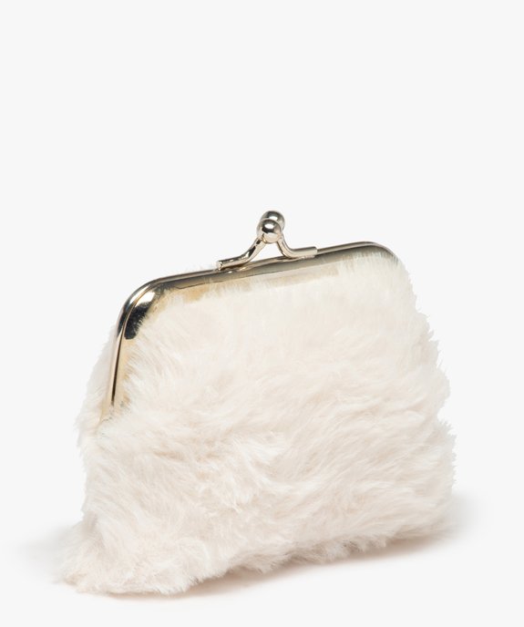 Porte-monnaie enfant ours en maille peluche vue2 - GEMO (ENFANT) - GEMO