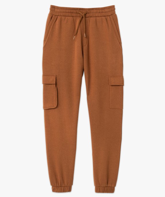 Pantalon de jogging homme avec larges poches à rabat vue4 - GEMO (HOMME) - GEMO