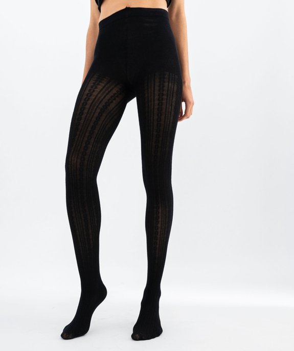 Collants épais fantaisie femme vue3 - GEMO(HOMWR FEM) - GEMO