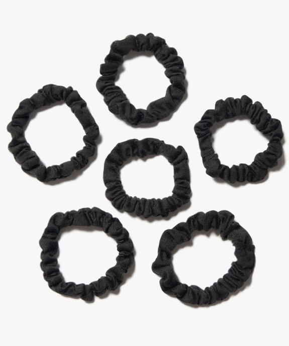 Chouchou femme uni petit format (lot de 6) vue1 - GEMO (ACCESS) - GEMO