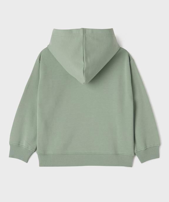 Sweat à capuche avec poche poitrine garçon vue3 - GEMO (ENFANT) - GEMO