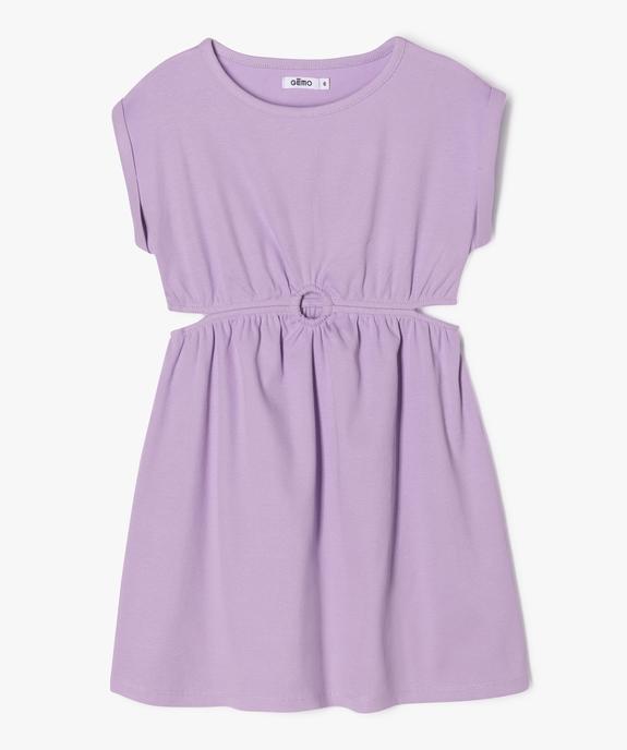 Robe en maille côtelée avec ouvertures à la taille fille vue1 - GEMO (ENFANT) - GEMO