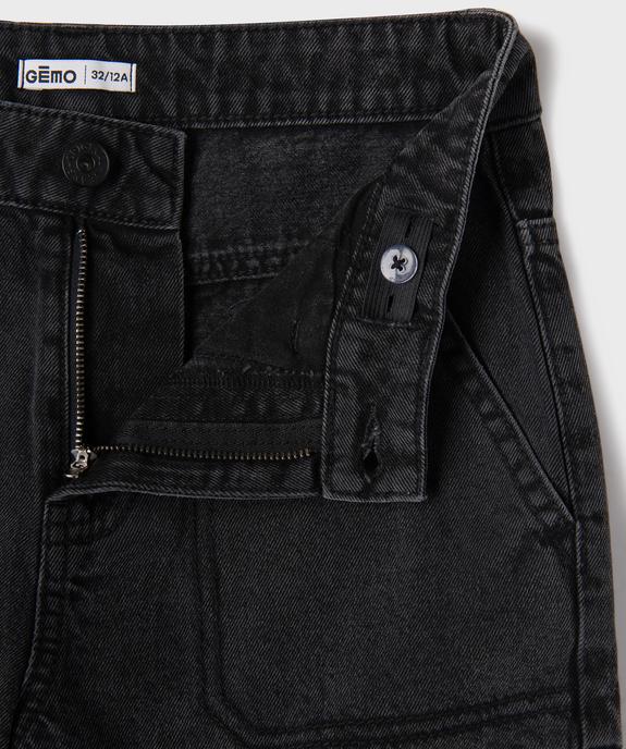 Bermuda en jean coupe Cargo Regular avec ceinture ajustable garçon vue2 - GEMO (JUNIOR) - GEMO