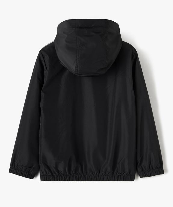 Blouson garçon coupe-vent tricolore avec capuche vue3 - GEMO (ENFANT) - GEMO