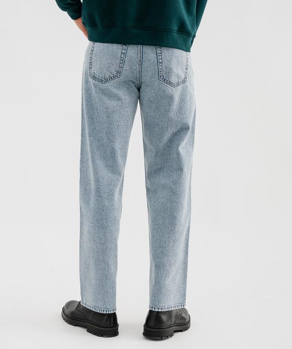 Jean straight 100% coton homme vue3 - GEMO 4G HOMME - GEMO