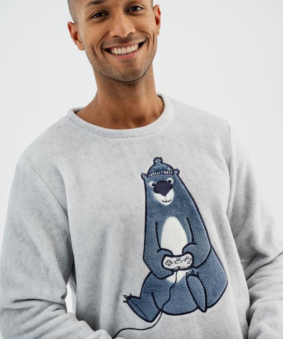 Pyjama en polaire 2 pièces mix&match homme - GEMO(HOMWR HOM) Pyjama en polaire 2 pièces mix&match homme vue3 - GEMO(HOMWR HOM) - GEMO