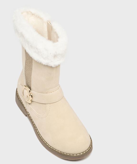 Bottines avec fourrure imitation et paillettes fille - Lovely Wings vue5 - LOVELY WINGS - GEMO