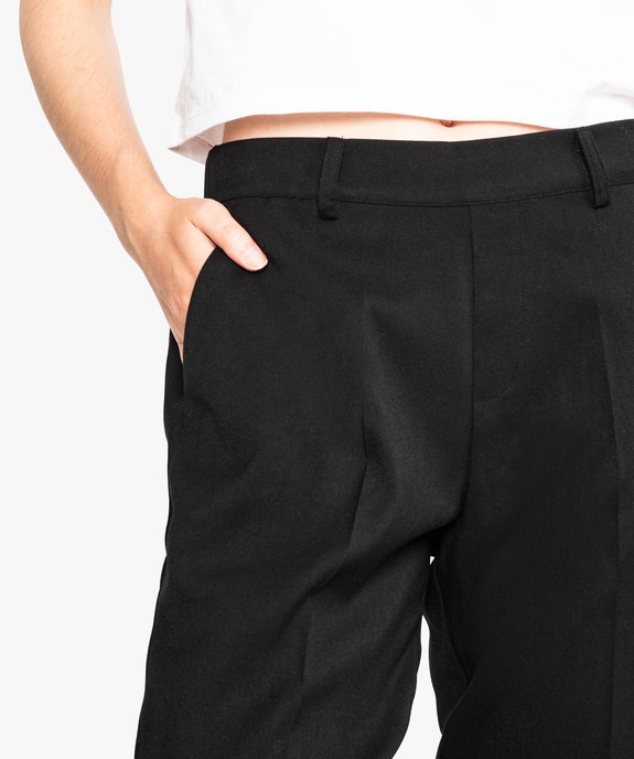Pantalon à pinces taille élastiquée vue2 - GEMO(FEMME PAP) - GEMO
