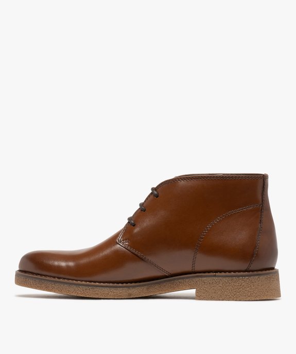Low-boots dessus cuir homme - Mario Baldano vue3 - MARIO BALDANO - GEMO