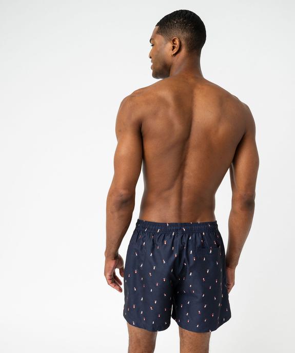 Short de bain imprimé chars à voile homme vue4 - GEMO (PLAGE) - GEMO