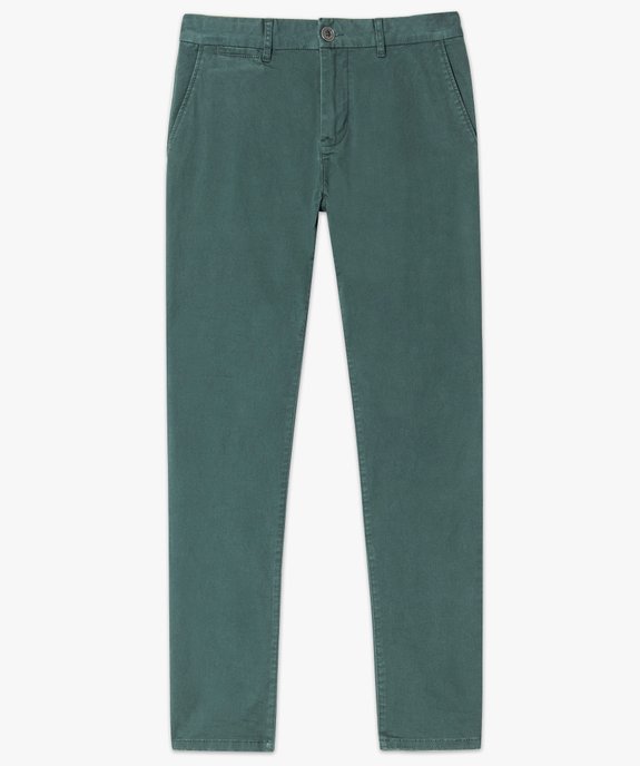 Pantalon homme chino coupe slim vue4 - GEMO (HOMME) - GEMO