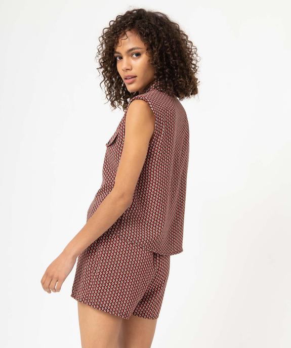 Blouse femme sans manches avec épaulettes vue3 - GEMO(FEMME PAP) - GEMO