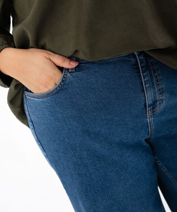 Jean wide leg en coton stretch femme grande taille vue3 - GEMO (G TAILLE) - GEMO
