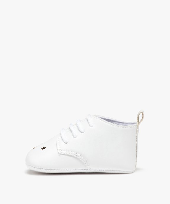 Chaussons de naissance bébé garçon unis vue3 - GEMO 4G BEBE - GEMO