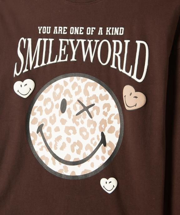 Pyjama en coton avec motif Smiley fille - Smiley World vue1 - SMILEY WORLD - GEMO