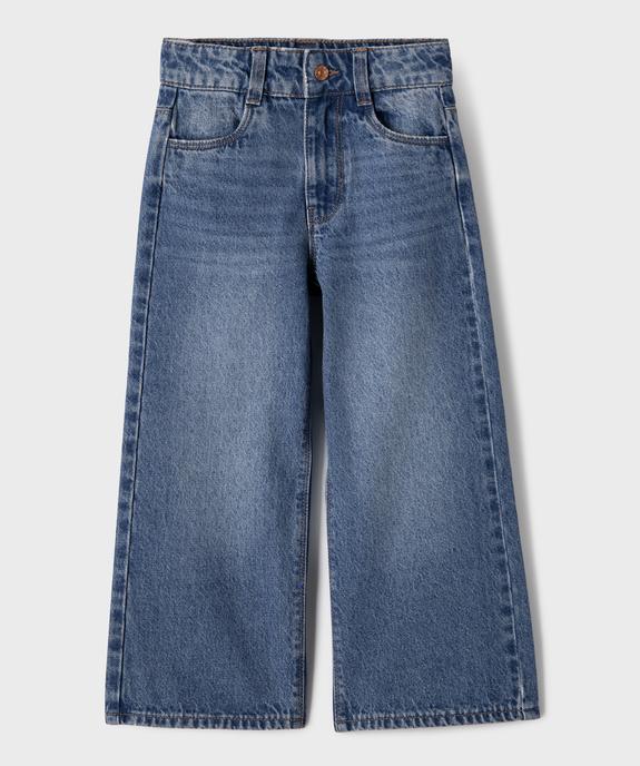Jean Wide leg avec taille ajustable fille vue5 - GEMO 4G FILLE - GEMO