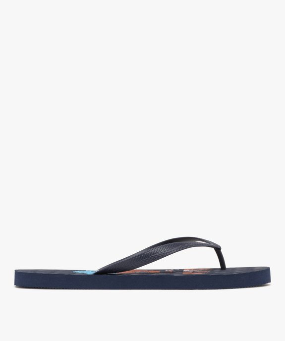 Tongs imprimées à semelle fantaisie homme  vue2 - GEMO (PLAGE) - GEMO